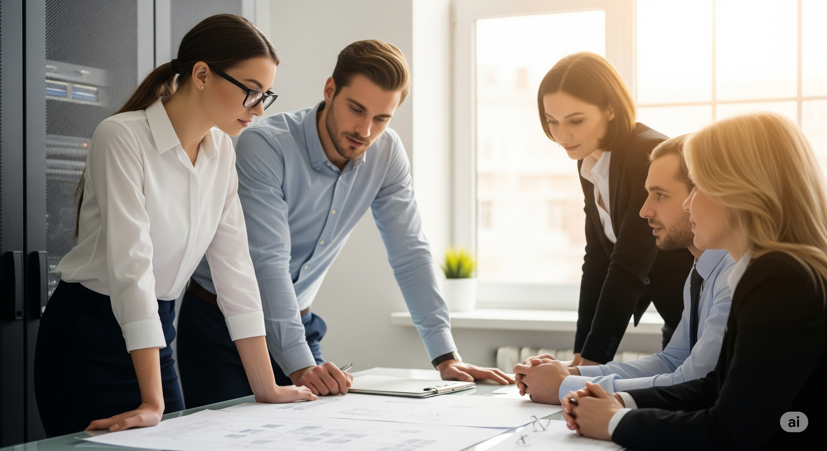 Reunião de negócios